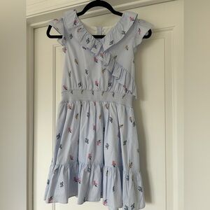 Janie and Jack Light Blue Floral Dress
